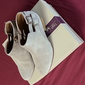 Clarks Suede Ankle Booties